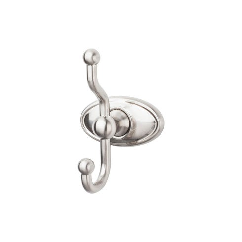 Edwardian Bath Double Hook Oval Backplate