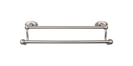 Edwardian Bath Towel Bar Double - Oval Backplate