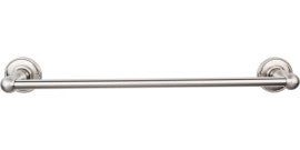 Edwardian Bath Towel Bar Single - Beaded Bplate